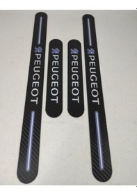 Resim Peugeot 508 Uyumlu Carbon Kapı Eşiği 4'Lü Set Kırılmaz (548480465) 
