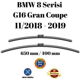 Resim Bmw 8 Serisi G16 Gran Coupe 2018 2019 Uyumlu Ön Cam Silecek Süpürgesi Takımı 650/400mm Silbak Sb2616c 