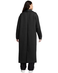 Resim Nike Sportswear Tech Fleece Womens Oversized Duster Jacket Oversize Kadın Uzun Ceket Siyah Siyah 