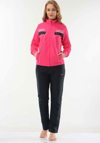 Resim Fantasy Kadın Pembe Yarım Balıkçı Yaka Micropoly Pembe Eşofman Takımı 2068 