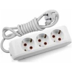 Resim Multi-let 3'lü Topraklı Çocuk Korumalı Grup Priz - 3 Metre Fma08094 3 M 