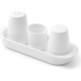 Resim Hürpa Tedarik Tuzluk Karabıberlık ve Kurdanlık 3'lü Gondol Set Masa Üstü 3 Set 