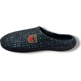 Resim Gezer 16722-26 Nokta ve Çizgi Desenli Termal Erkek Ev Terlik 