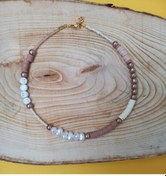 Resim Baby Kahverengi Boncuk Fimo Kolye Renkli Kadın Kolye PYTKFIMOKLYE Çok Renkli 