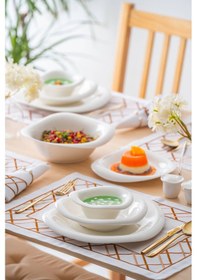 Resim Acar Cressa 6 Kişilik 27 Parça Yemek Takımı Beyaz 