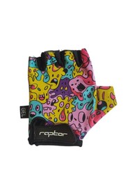 Resim Raptor Çocuk Eldiveni Kısa Parmak Çocuk Bisiklet Eldiveni Silikon Jelli Canavar Desenli M Beden 