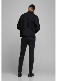 Resim Jack & Jones Erkek Jjıglenn Slim Fit Jean Pantolon 12152346 Siyah 001 