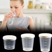 Resim Kapaklı Çok Amaçlı Ölçü Kabı - 0.68/1.01/1.69oz Mutfak & Laboratuvar Kullanımı için Şeffaf Ölçülü Bardaklar, Hipoalerjenik Plastik, Un, Şeker, Sirke & Daha Fazlası için Mükemmel, İlaç Kabı, Seyahat Aksesuarları, Dağıtım Kabı 