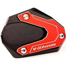 Resim Chuangyinshop Red Cnc Alüminyum Yanlık Pedyalığı V-strom 800de 1000 1050 Xt İçin Dayanıklı 