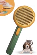 Resim Buffer Plastik Yeşil Evcil Hayvan Bakım Pet Fırçası Çok Amaçlı Pet Fırçası Yeşil 