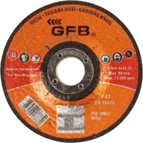 Resim Gfb 2360 Metal 115x6x22,23 Mm Taşlama Taşı - 10 Adet 