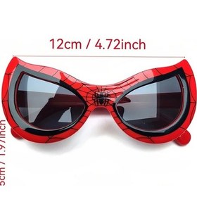 Resim Elmpaly Marvel 1 Kırmızı + 1 Mavi Dekorasyon Gözlüğü Parti Aksesuarı Seyahat Doğum Günü 