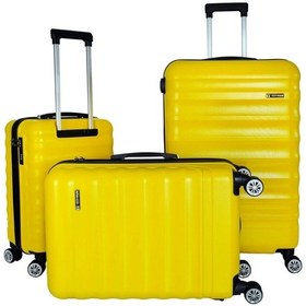 Resim Vegmann Delphin Sarı 3 Lü Valiz Seti Sarı 