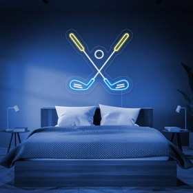 Resim HONEY CONCEPT Çapraz Golf Sopaları Logo Neon Led 