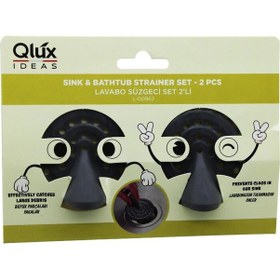 Resim Qlux L-00962 2pcs Lavabo Süzgeç Set 5224 