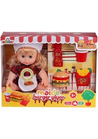 Resim Maide Burger Yiyor Türkçe Konuşan Bebek 