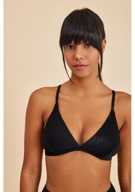 Resim Amarelle Bali Siyah Dolgusuz Pedli Üçgen Bikini Üst Siyah 