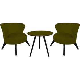 Resim ReHome City Fiskos Set, Çay Seti, Berjer Koltuk Takımı - Yeşil 