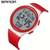 Resim Primepickings Beyaz Kırmızı Sanda Erkek Spor Dijital Saati Büyük Ekran 50m Suya Dayanıklı Diğer 