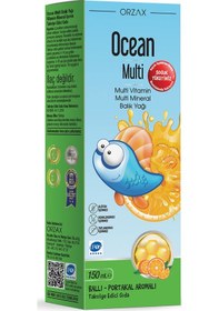 Resim Multi Multivitamin Multimineral + Omega3 Balık Yağlı, Ballı Portakal Aromalı Şurup 150 Ml 