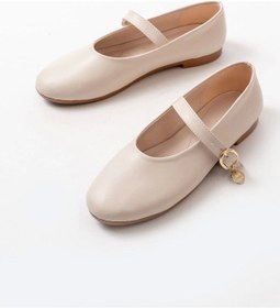 Resim İnf-324 Bej Baretli Tokalı Günlük Kadın Babet Çok Renkli 