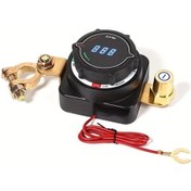 Resim Motion003 Analog Voltaj Göstergeli Dijital Anahtarlı Pil Kesici Yat Kamyon Rv Akü İzolatör Anahtarı Voltajlı Dijital Ekranlı Araçlar İçin Akü Kesici 