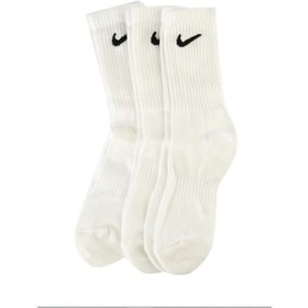 Resim Nike Çorap - Everyday Cush Crew 3 Pr - Sx7664-100 Beyaz 