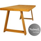 Resim Neiwel Siam Doğal Ahşap Mutfak Ve Yemek Masası-70-100 Açık Ceviz 