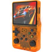 Resim Konsol Plus R36s Retro 3.5" 64 GB El Oyun Konsolu Turuncu 