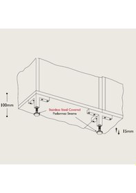 Resim Gürçayhırdavat T Mobilya Ayağı 10Cm 