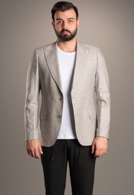 Resim Keten Slimfit Ceket Blazer - 50 