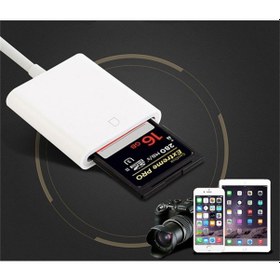 Resim Apple Uyumlu iPhone /iPad Lightning To Sd Kart Hafıza Kart Adaptörü Nk105 