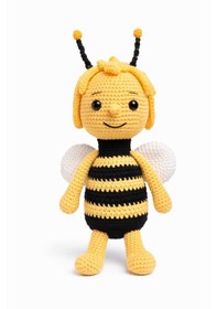 Resim Amigurumi Arı Oyuncak Sarı - Siyah 