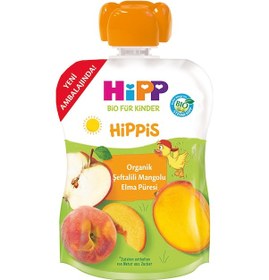 Resim Hipp Organik Şeftalili Mangolu Elma Püresi 100 G 