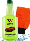 Resim Wörf Yıkama Eldiveni + Oto Şampuanı 750 ML 