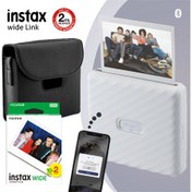 Resim Instax Wide Link Akıllı Telefon Yazıcısı-Çanta-20'li Film Seti Beyaz 