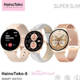 Resim Haino Teko Watch Ultra 5 Amoled Ekran Super Slim Tasarım WaterProof 3 Kordonlu Akıllı Saat Gold Rose Teko5 