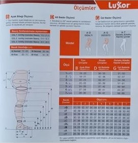 Resim Luxor Varis Çorabı Dizaltı Burnu Açık Orta Basınç 