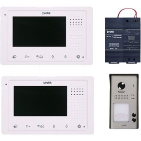 Resim Pratik PratikKart Villa Tipi Görüntülü Diafon Sistemi 2 Daire 2K400-2K92B-2KPC6 