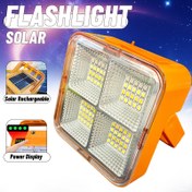 Resim 1 Adet Küçük Boyutlu Güneş Enerjili El Feneri Kancalı - Beyaz Işık/Sıcak Işık/Kırmızı Mavi Strobe - Güneş Şarjlı, Plastik Malzeme, Taşıması Kolay, Mıknatıslı ve Braket Delikli El Feneri, Partiler, Etkinlikler, Tatil Hediyeleri İçin Uygun 