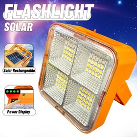 Resim 1 Adet Küçük Boyutlu Güneş Enerjili El Feneri Kancalı - Beyaz Işık/Sıcak Işık/Kırmızı Mavi Strobe - Güneş Şarjlı, Plastik Malzeme, Taşıması Kolay, Mıknatıslı ve Braket Delikli El Feneri, Partiler, Etkinlikler, Tatil Hediyeleri İçin Uygun 