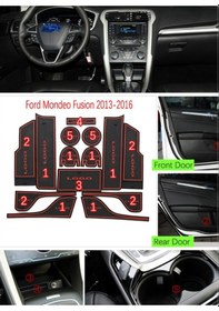 Resim Ford Mondeo 2013 - 2016 Araç Içi Silikon Kaymaz Ped Kaplama Seti (547229126) 