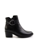 Resim Siyah Hakiki Deri Kadın Bot & Bootie K02531207303 Siyah 