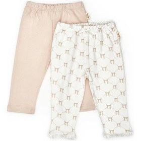 Resim Babycosy Organic Wear Bebek 2li Pantalon %100 Organik Pamuk , Bebek - Yenidoğan- Csy8145 Ekru 