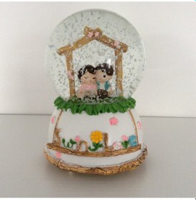 Resim Genç Sevgililer Kar Küre Diğer 