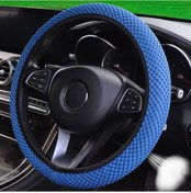 Resim Dört Mevsim Gm Direksiyon Simidi Kapağı Yeni Spor Sap İç Aksesuarları 38cm Göl Mavisi 