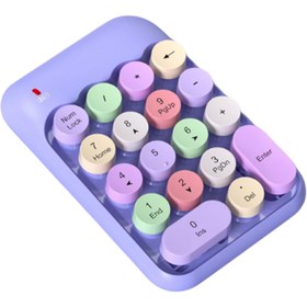 Resim kruxon Mofii X910 Kablosuz Yuvalak Tuşlu Retro Daktilo Numlock Klavye 