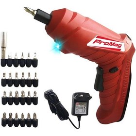 Resim Li-On Akülü Vidalama + 24 Parça Aksesuar + LED - Şarjlı Tornavid 