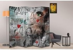 Resim Moda Temalı Özel Tasarım Paravan Room Divider PRV1214, 180 x 180 