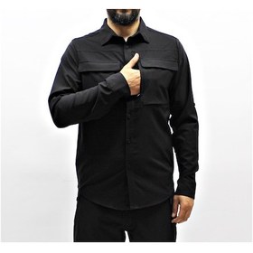 Resim Siyah Flex Tactical Outdoor Taktik Gömlek Siyah 
